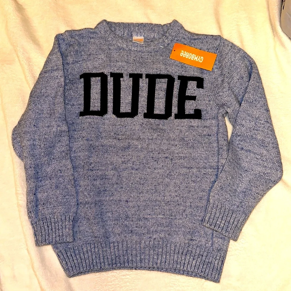 NWT GYMBOREE BLUE DUDE SWEATER 7 8 NEW